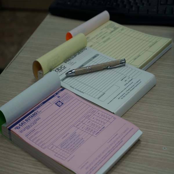 talonarios de entrega personalizados